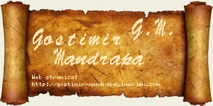 Gostimir Mandrapa vizit kartica
